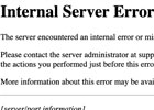 Apache服务器报错Internal Server Error解决办法记录